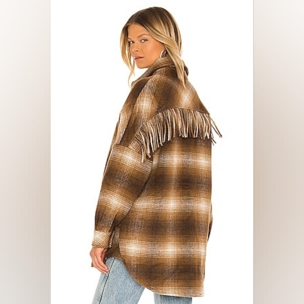 Brown Plaid Button-Up Shirt